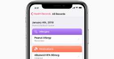 Apple implements health records.