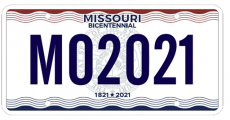 Missouri license plate. (Photo credit to mo.gov)