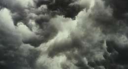 Dark storm clouds.
