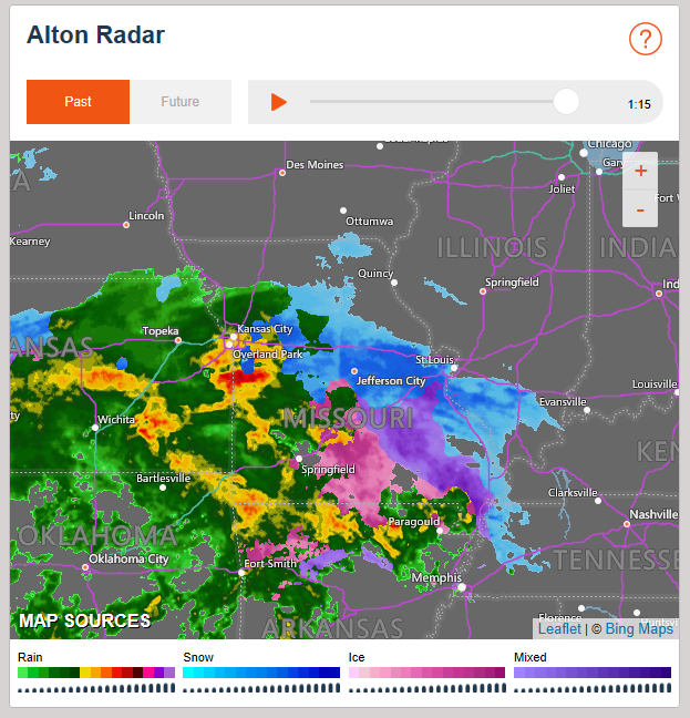 Missouri radar (Photo by accuweather.com)