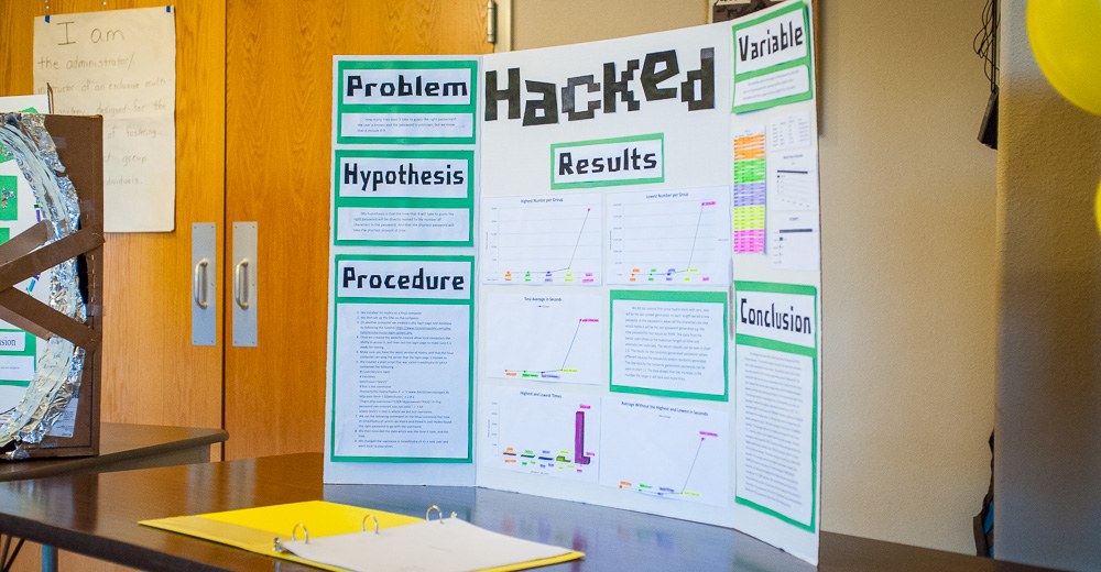 Home school science fair.