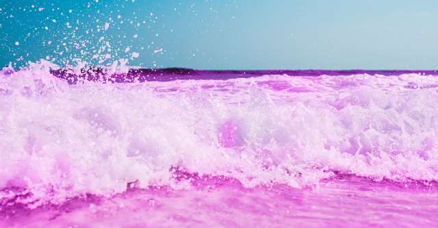 Pink ocean.