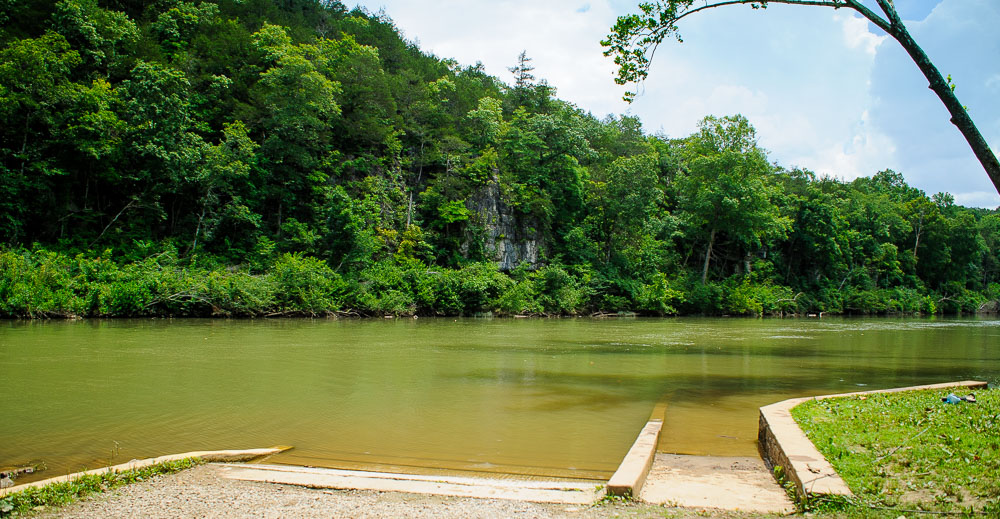 Whitten River Access boat ramp.