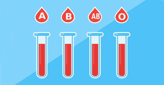 Blood types.