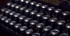 A vintage typewriter.
