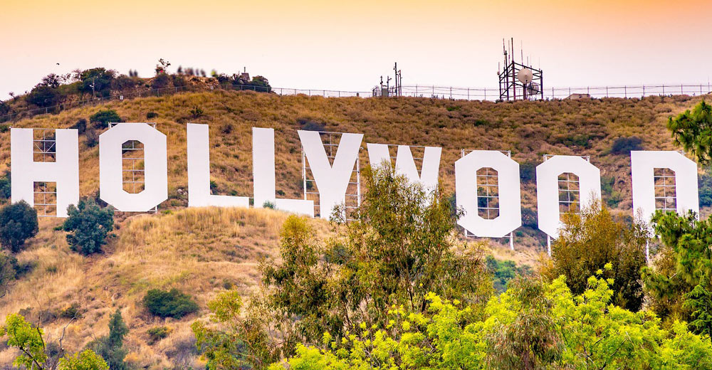 The Hollywood Sign in Hollywood, California.