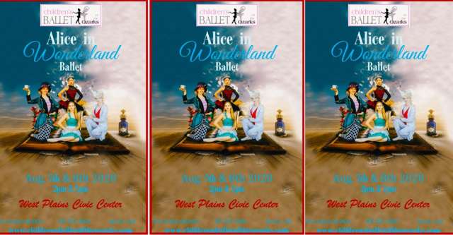 Banner for the Alice In Wonderland Ballet.