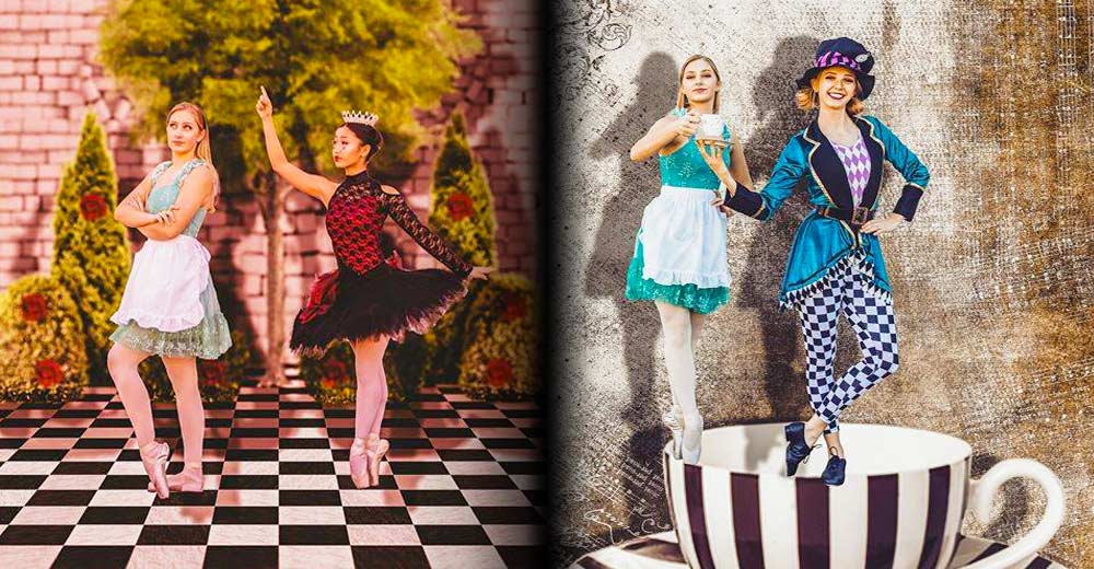 Performers for the Alice In Wonderland Ballet.