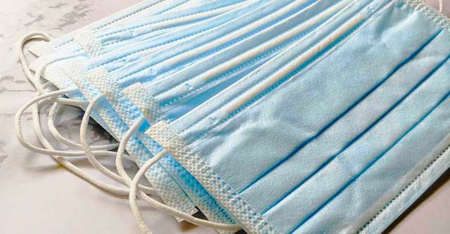 Stacked Medical Masks.