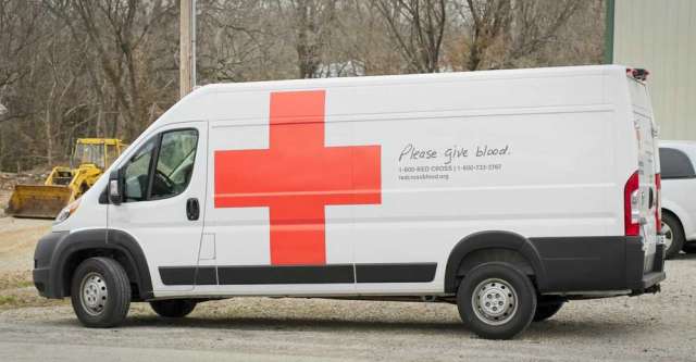 American Red Cross van.