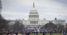 Protesters gather around the U.S. Capitol for the Stop The Steal Rally.