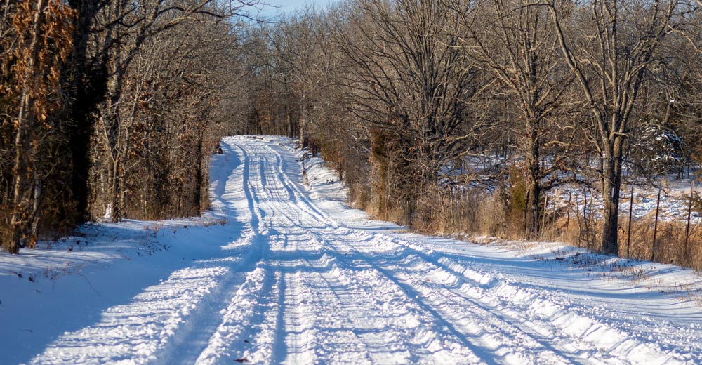 Another Snowstorm Hits Alton, Missouri And Brings Cold, Windy Weather