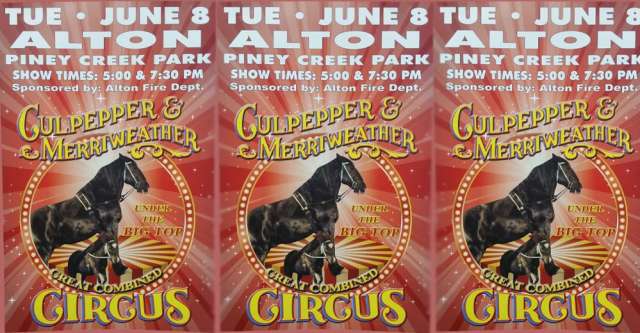 Circus coming to Alton poster