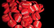 Pile of Coca-Cola bottle caps