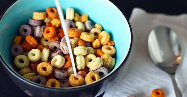 bowl of cereal and milk