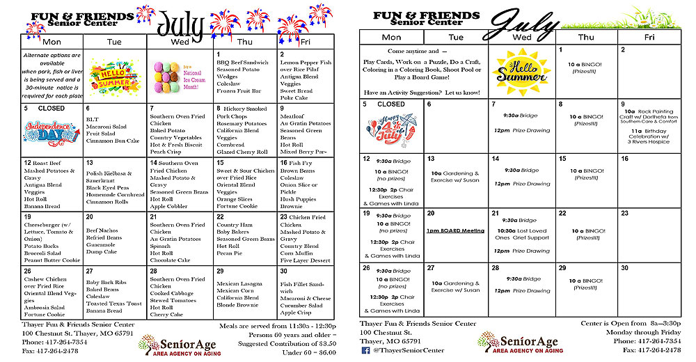 Thayer And Alton Senior Centers Open For Dining And Games Alton MO