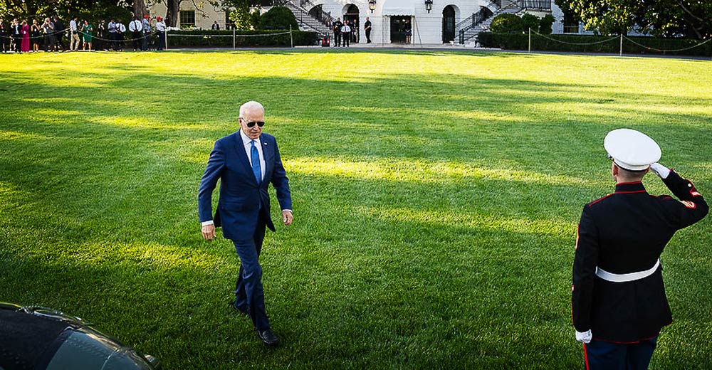 President Joe Biden prepares to board Marine One on the South Lawn of the White House, Friday, June 25, 2021.