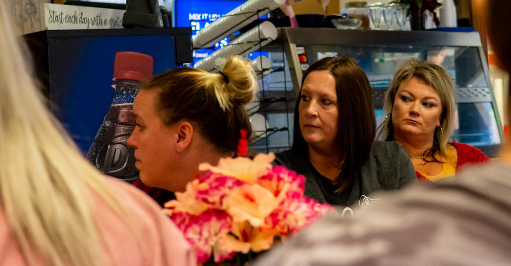 Members at the Alton Chamber of Commerce meeting on October 21, 2021.