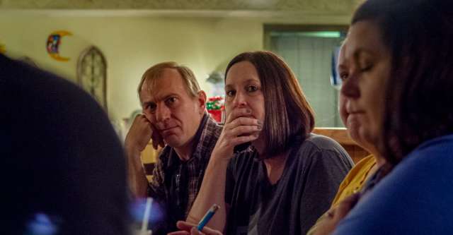 Chamber members listen intently at the Alton Chamber of Commerce meeting on November 18, 2021.