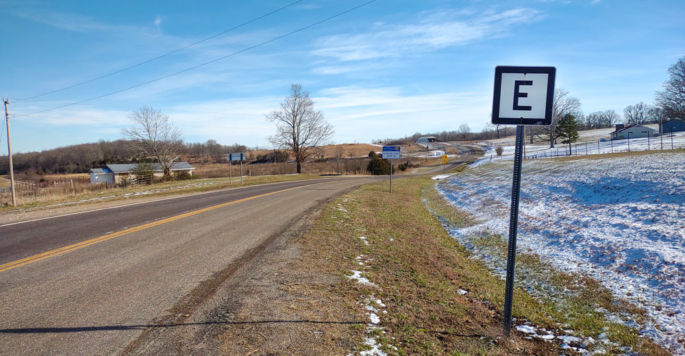 E Highway sign