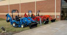Tractors right outside the Civic Center for the Home and Garden Show on March 4, 2022.