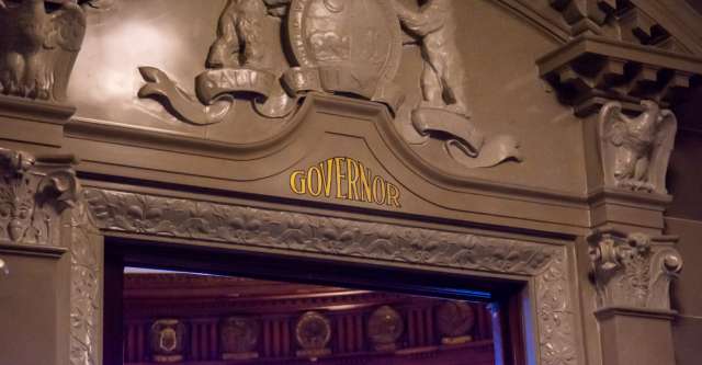 The Missouri governor's door.