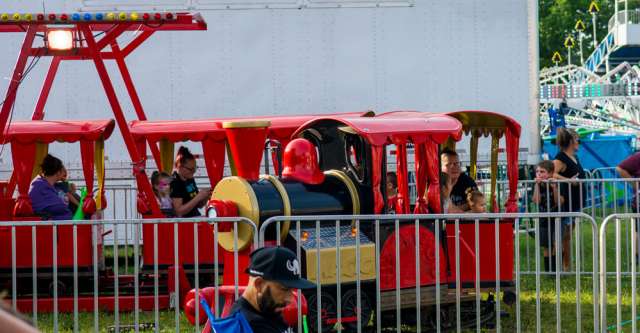 A train ride for kids at the Heart of the Ozarks Fair on June 7, 2022.