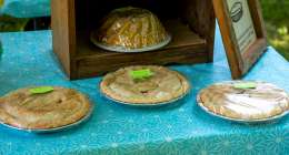 Baked pies at the Oregon County Farmer's Market on June 11, 2022.