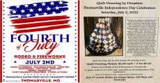 Thomasville's posters of activities for the Fourth of July