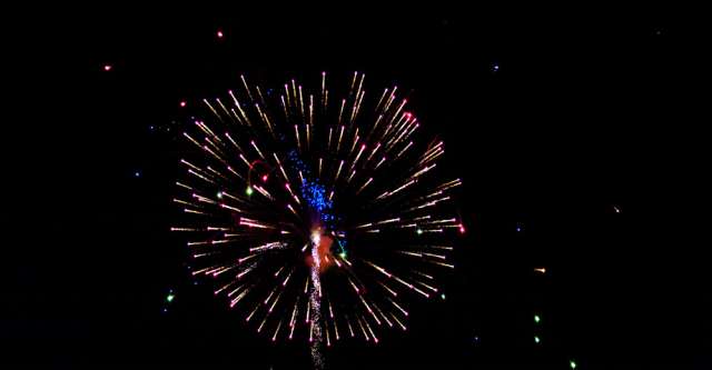 Fireworks at the Thayer Missouri 4st of July Fireworks