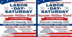 Thomasville's Labor Day celebration flyer