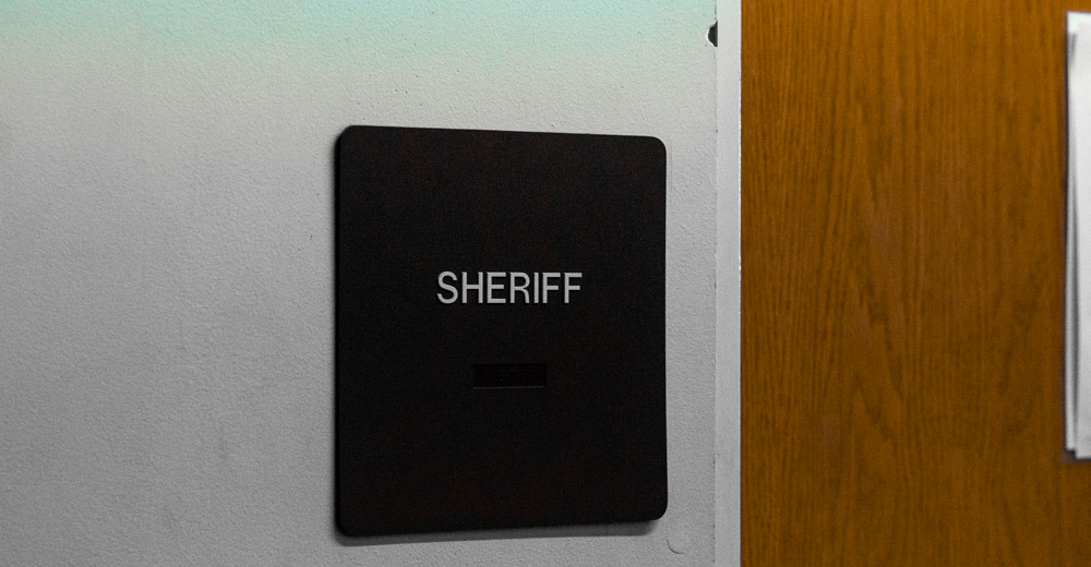 vOregon County Sheriff signOregon County Sheriff sign