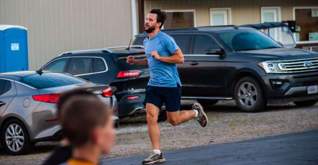 Run the Town for the Gold 5K winner.