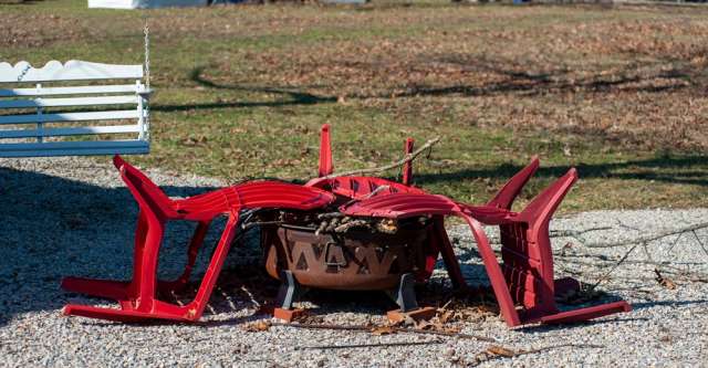 Chairs and fire pit Chairs and fire pit