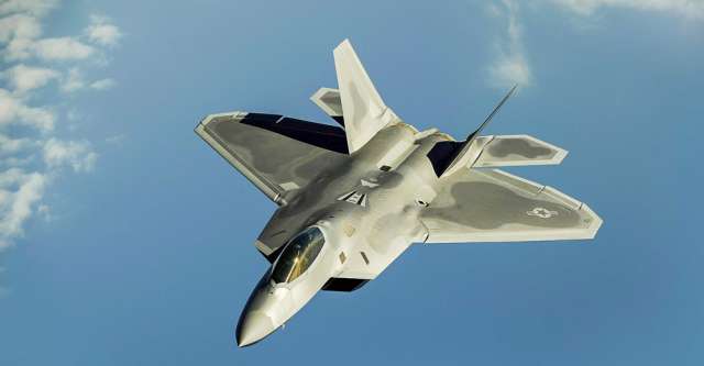 A fighter jet in the sky