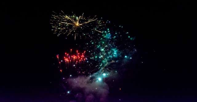 Fireworks echoing through the area at the Alton Independence Day celebration on July 3, 2023.