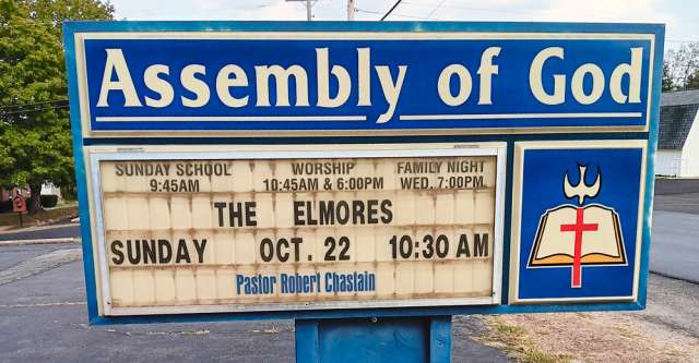 The Elmores are coming to the Alton Assembly of God Church.