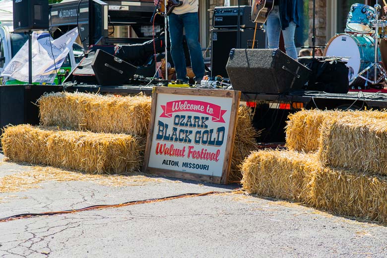 Black Gold Walnut Festival sign