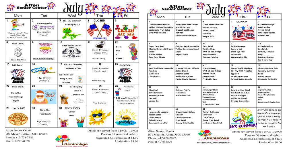 Alton Senior Center July