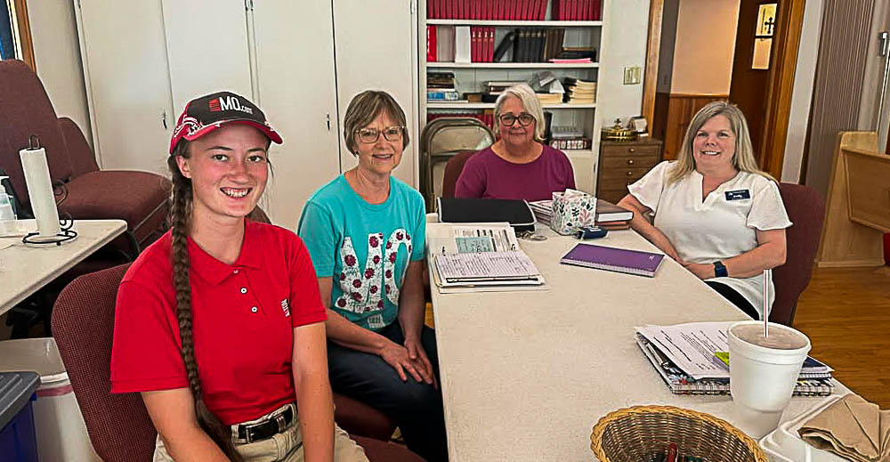2025 Alton Chamber of Commerce officials: (left to right) Amanda Thomas, secretary; Laurel Johnson, vice president; Debbie Sallings, president; and Kelly Haddock, treasurer.