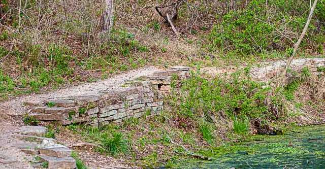 The walkway around Boze Spring.