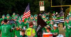 THAYER, MO – SEPTEMBER 12: Thayer Bobcats team runs onto the field before the high school football game between the Thayer Bobcats and the Liberty (Mtn. View) Eagles on September 12, 2025, at the Thayer High School football field in Thayer, MO. (Photo by Curtis Thomas/AltonMo.com)
