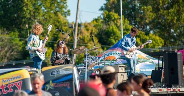 The Papa Dubie band performing at the festival.