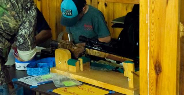 The gun being raffled off at the Hunter's Meal.