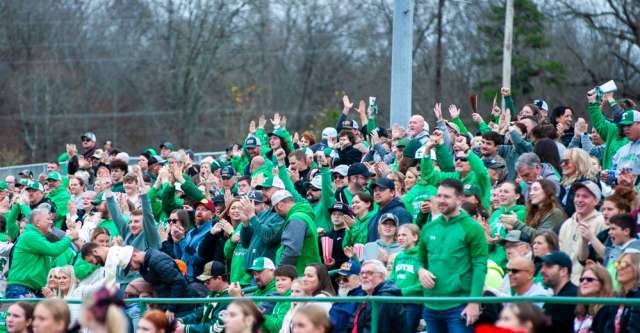 THAYER, MO – NOVEMBER 22: Thayer Bobcats fans get involved in the game during the high school football game between the Thayer Bobcats and the Tipton Cardinals on November 22, 2025, at the Thayer High School football field in Thayer, MO. (Photo by Curtis Thomas/AltonMo.com)