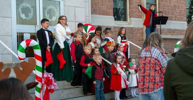 The 2025 Little Mr. and Miss Merry Christmas candidates.