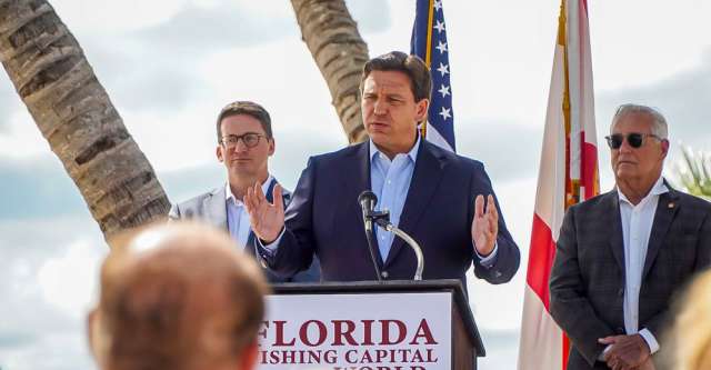 Florida Governor Ron DeSantis Giving Speech