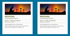 United Baptist Church revival flyer