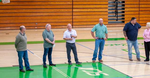The Thayer school board candidates gave their agendas at the meeting.