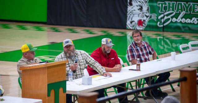 Northern Commissioner Jake Parker answered concerns about the proposed tax for roads.